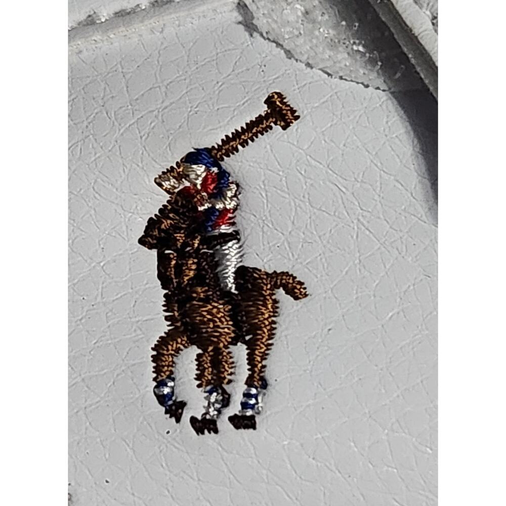 POLO RALPH LAUREN Unisex Child White Leather Sneaker Sz 3 Boy Girl Kids NWOT - Picture 6 of 6